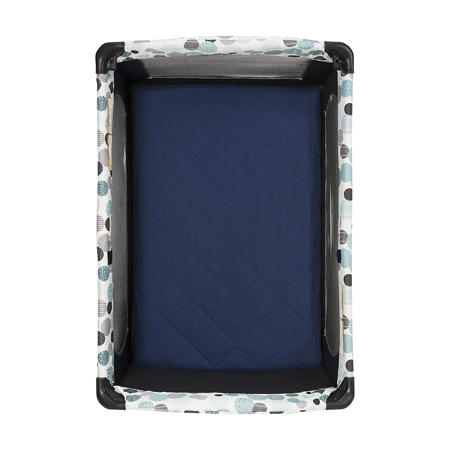 Navy Quilted Portable Crib/Playard Sheet