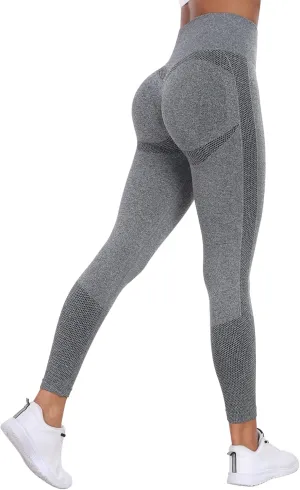 NORMOV Seamless Workout Butt Lifting Leggings - Booty Scrunch Gym Leggings for Women