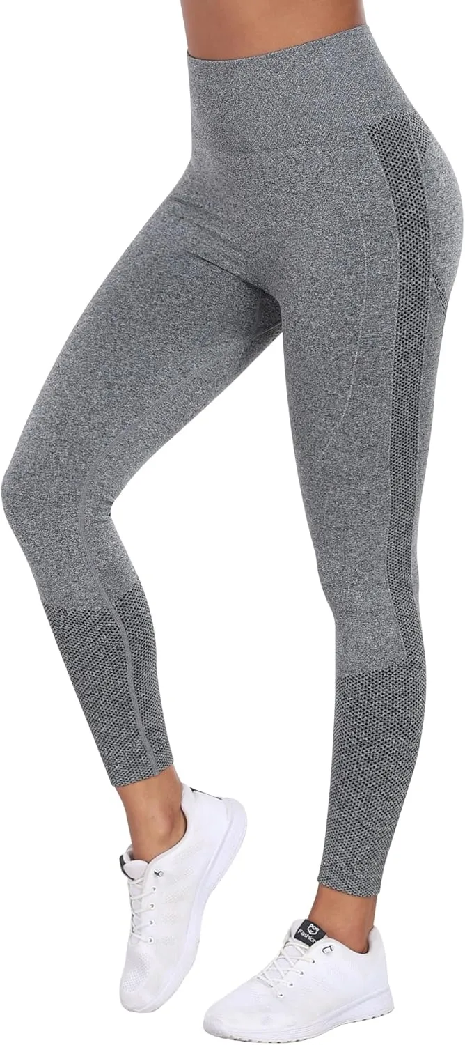 NORMOV Seamless Workout Butt Lifting Leggings - Booty Scrunch Gym Leggings for Women