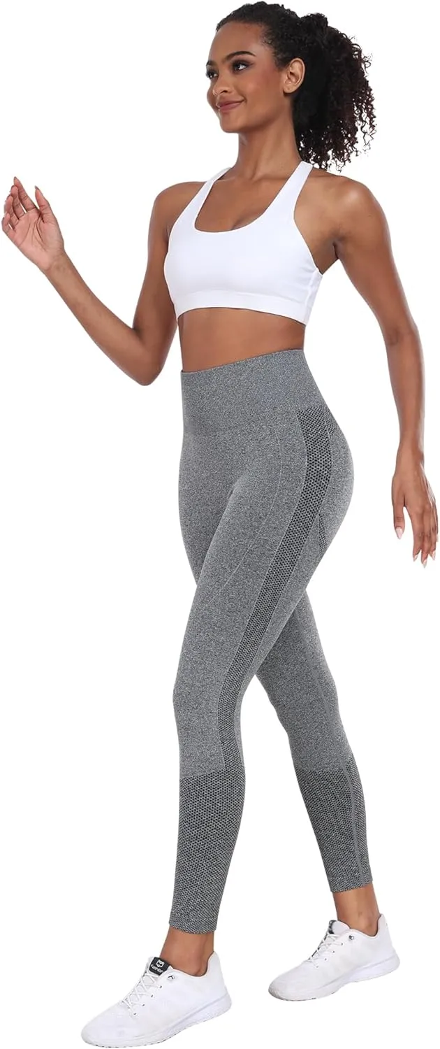 NORMOV Seamless Workout Butt Lifting Leggings - Booty Scrunch Gym Leggings for Women