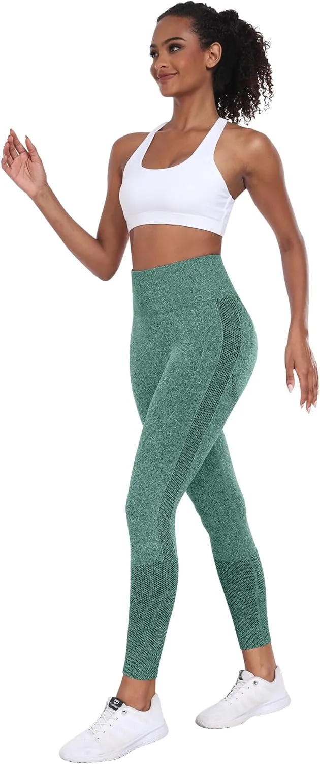 NORMOV Seamless Workout Butt Lifting Leggings - Booty Scrunch Gym Leggings for Women