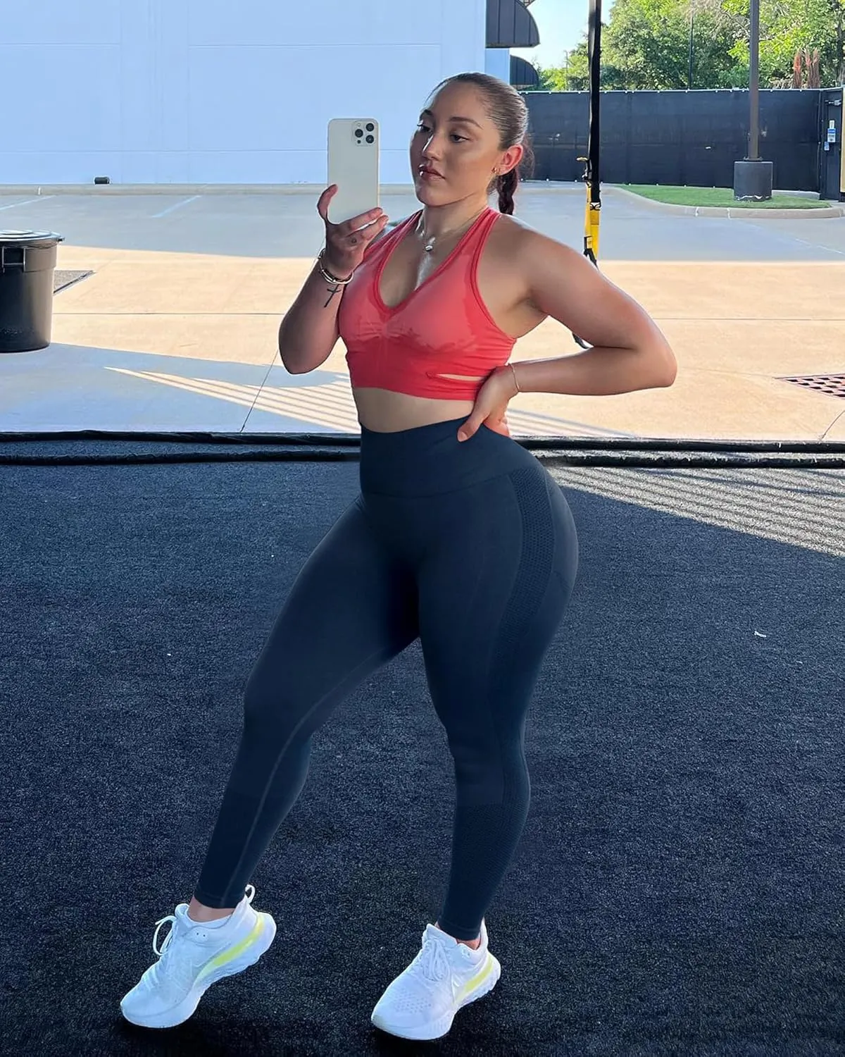 NORMOV Seamless Workout Butt Lifting Leggings - Booty Scrunch Gym Leggings for Women