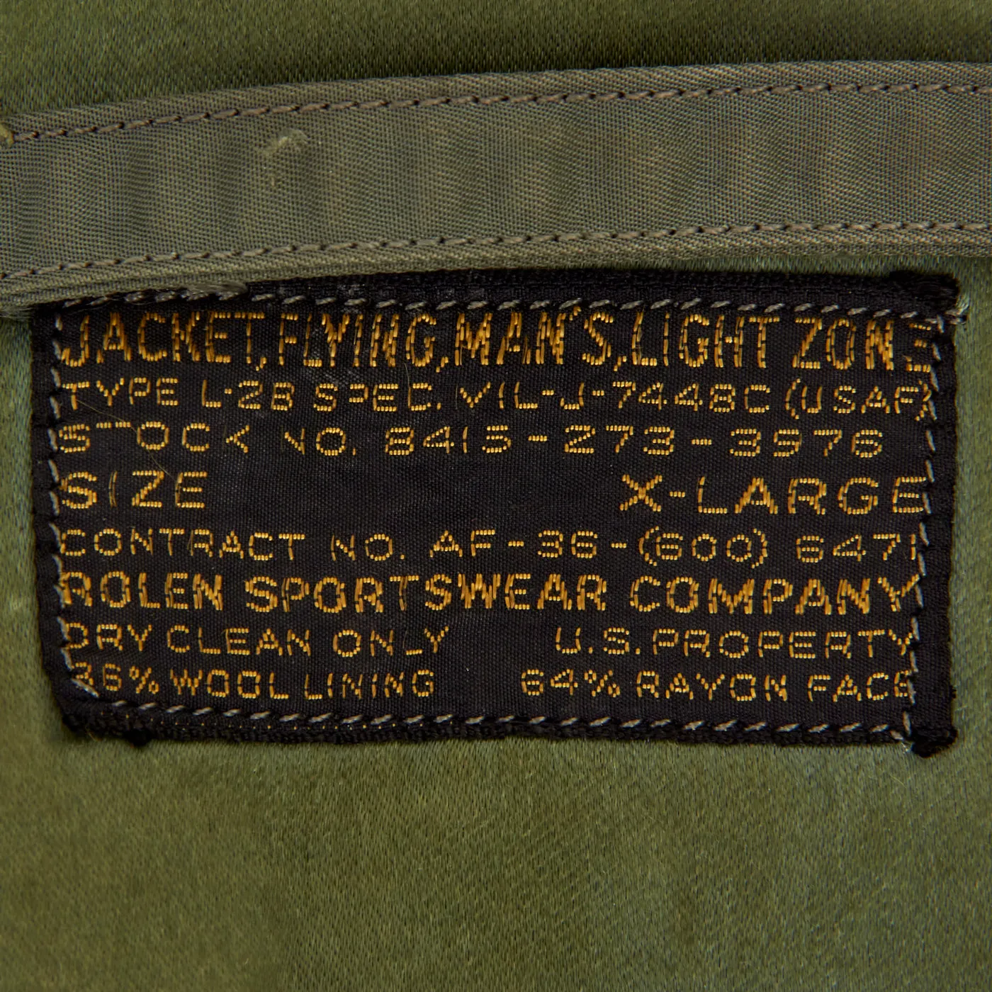 Original U.S. Vietnam War Era USAF L2-B Flight Jacket Grouping Belonging to Colonel Roy E. Braly - WWII B-24 Pilot Shot Down Over Holland and Became POW