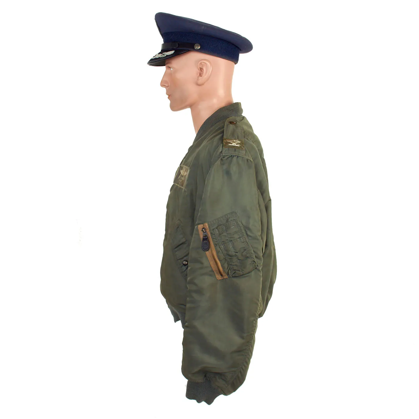 Original U.S. Vietnam War Era USAF L2-B Flight Jacket Grouping Belonging to Colonel Roy E. Braly - WWII B-24 Pilot Shot Down Over Holland and Became POW