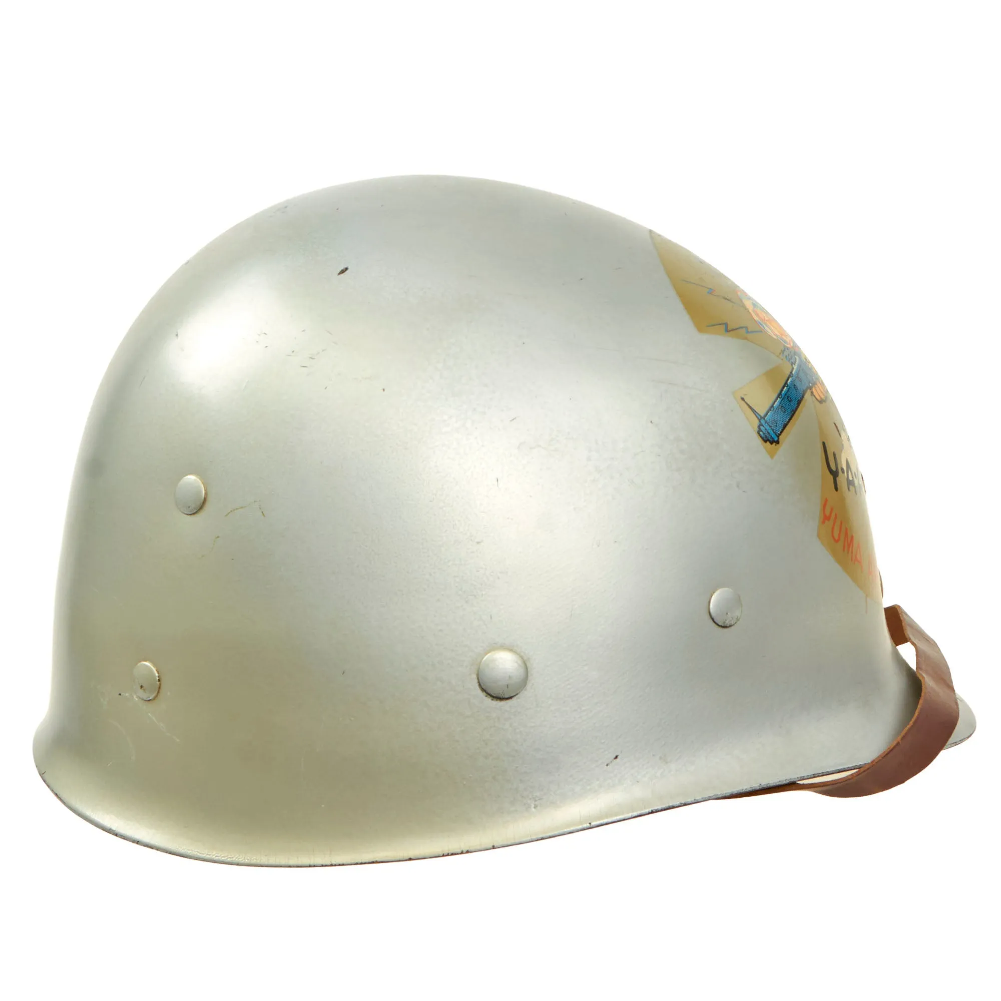 Original U.S. WWII Yuma Army Airfield Painted M1 Helmet Liner by Inland