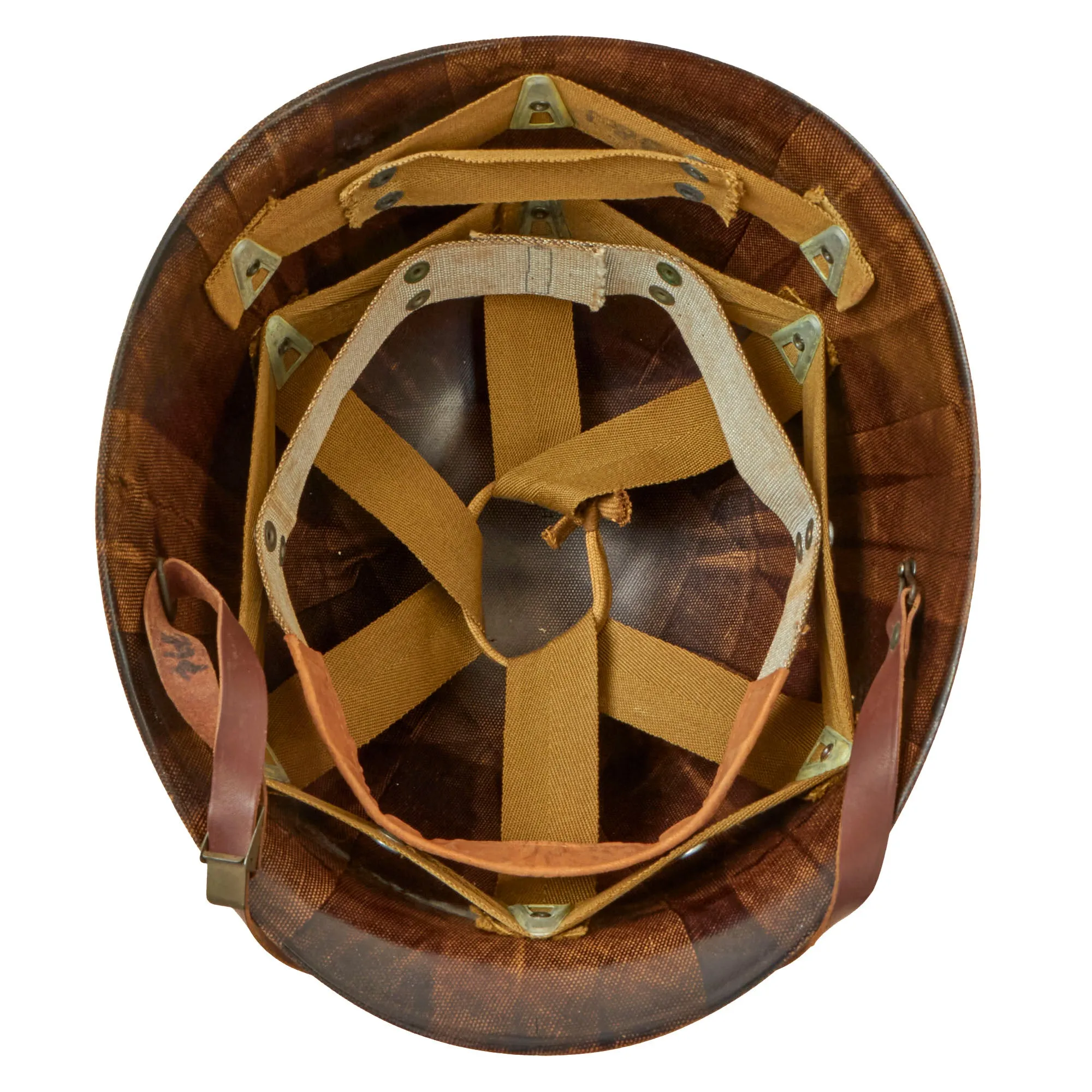 Original U.S. WWII Yuma Army Airfield Painted M1 Helmet Liner by Inland