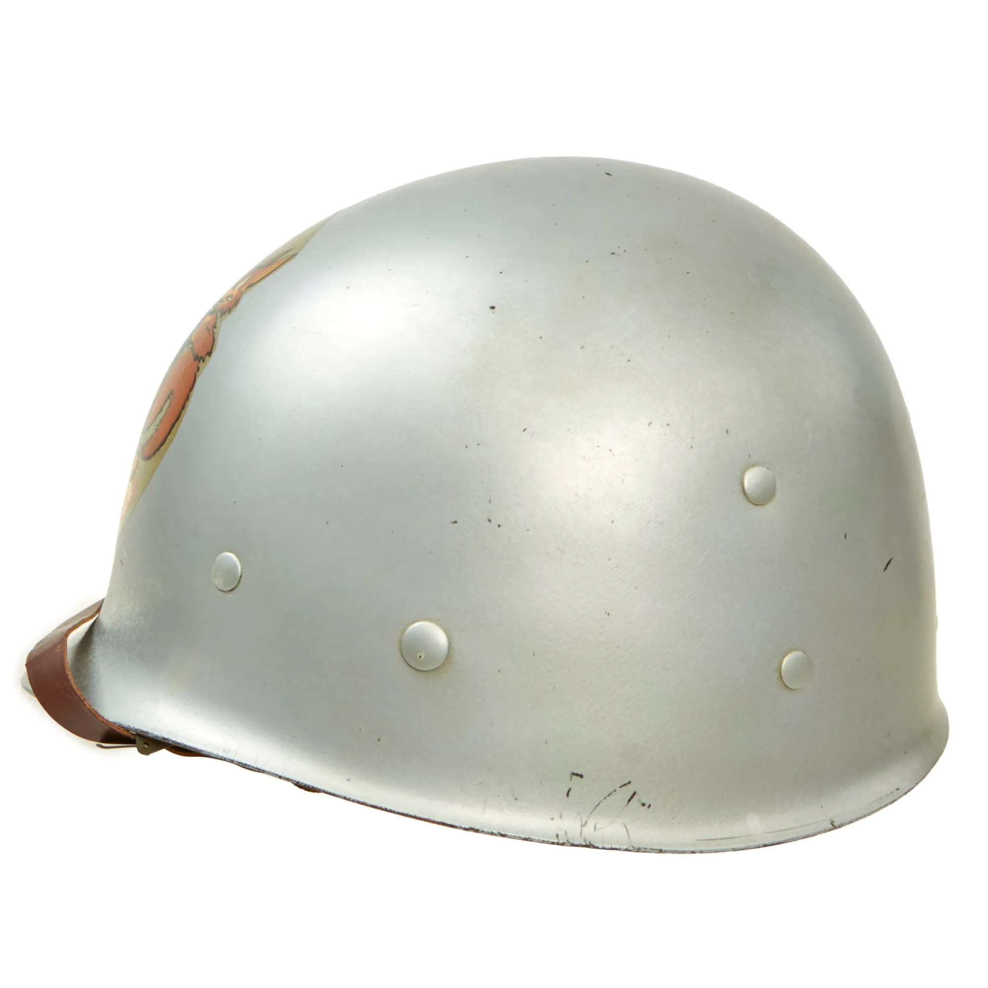 Original U.S. WWII Yuma Army Airfield Painted M1 Helmet Liner by Inland