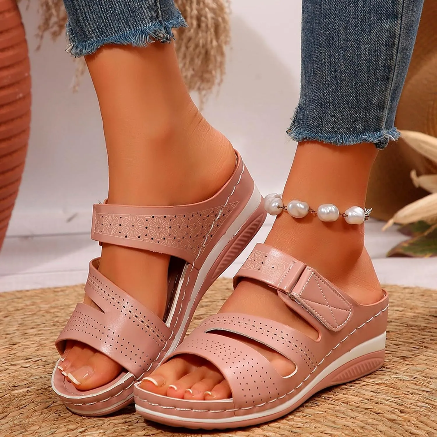 Orthopedic Sandals for Women Comfortable Orthopedic Sandals Casual Summer Wedge Shoes Beach Walking Sandal