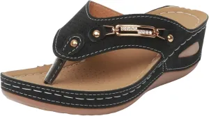 Orthopedic Sandals for Women Summer Dressy Arch Support Sandals Breathable Mesh Hollow Non-Slip Flip-Flops 2025 Casual Beach Slides