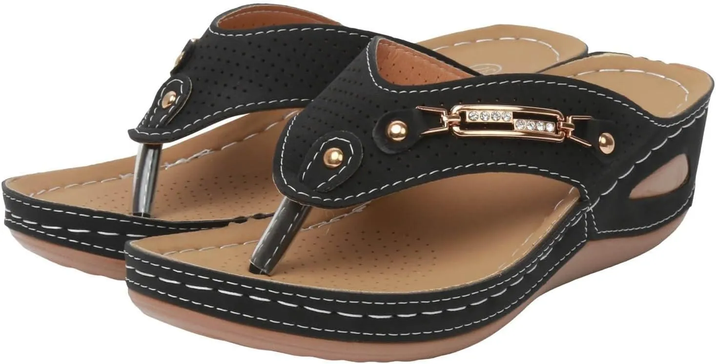 Orthopedic Sandals for Women Summer Dressy Arch Support Sandals Breathable Mesh Hollow Non-Slip Flip-Flops 2025 Casual Beach Slides