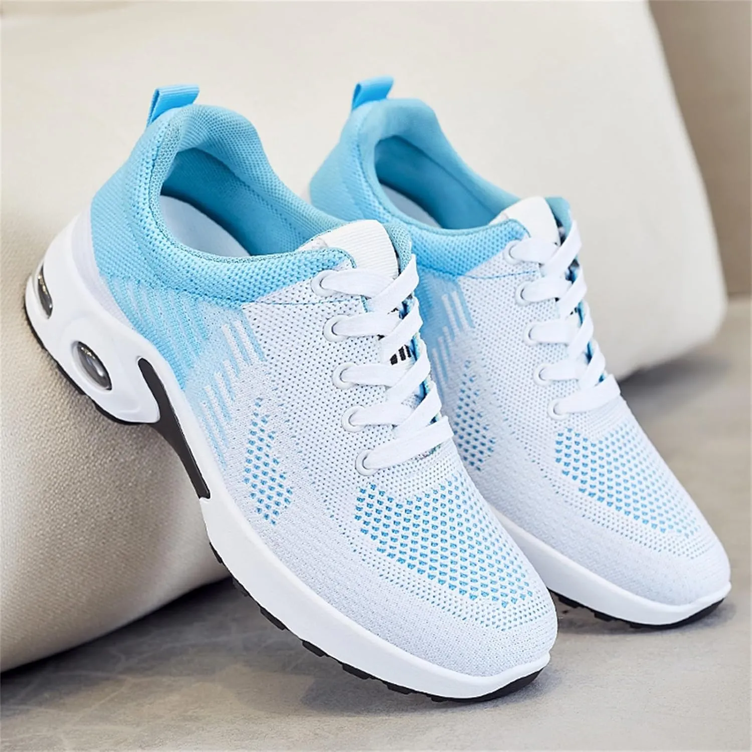 Orthopedic Shoes for Women Wide Width Toe Shoes with Arch Support Stylish Walking Sneakers Mesh Air Cushion Plantar Fasciitis Shoe for Gym Workout Tennis Sports Running Sneakers