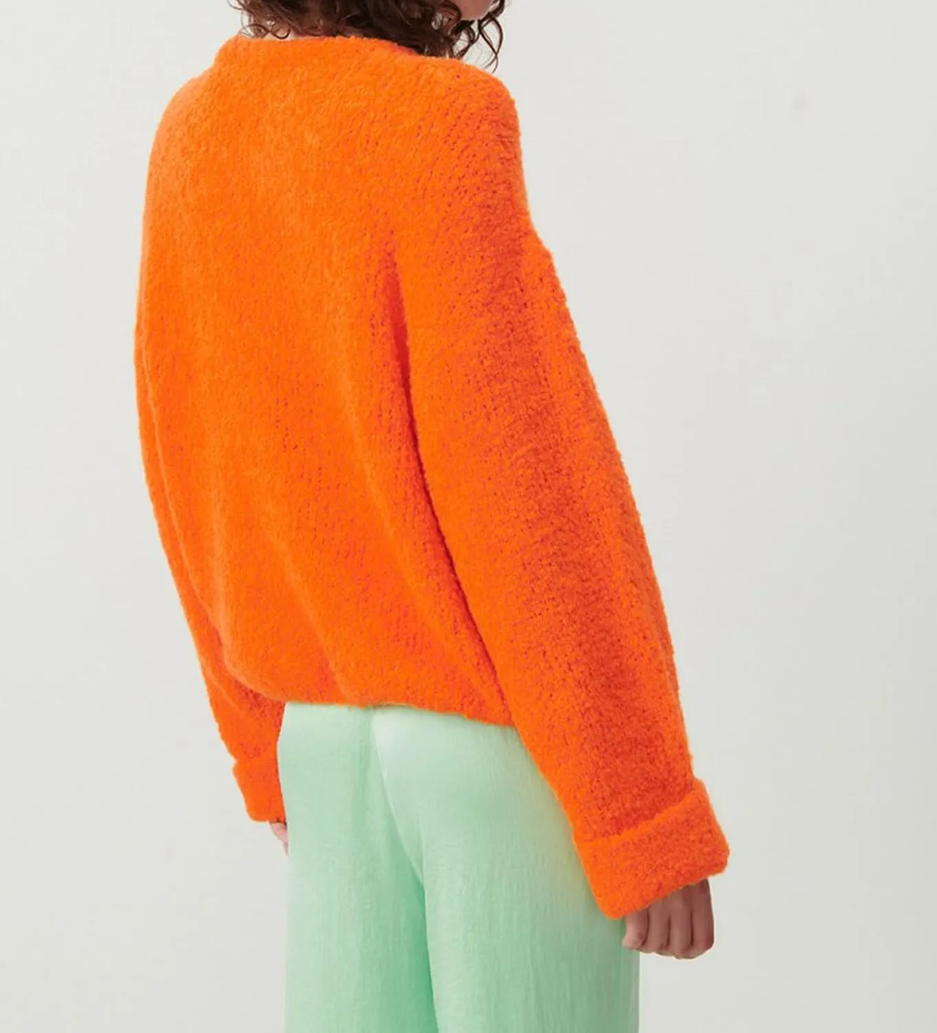 Oversized Sweaters for Women Crewneck Long Sleeve Fuzzy Soft Warm Knit Pullover 2024 Fall Jumper Top