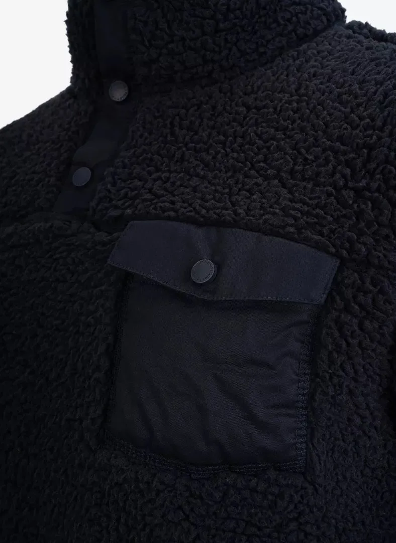 Pelle P Mens Sherpa Fleece Dark Navy Blue
