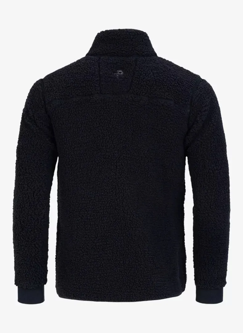 Pelle P Mens Sherpa Fleece Dark Navy Blue