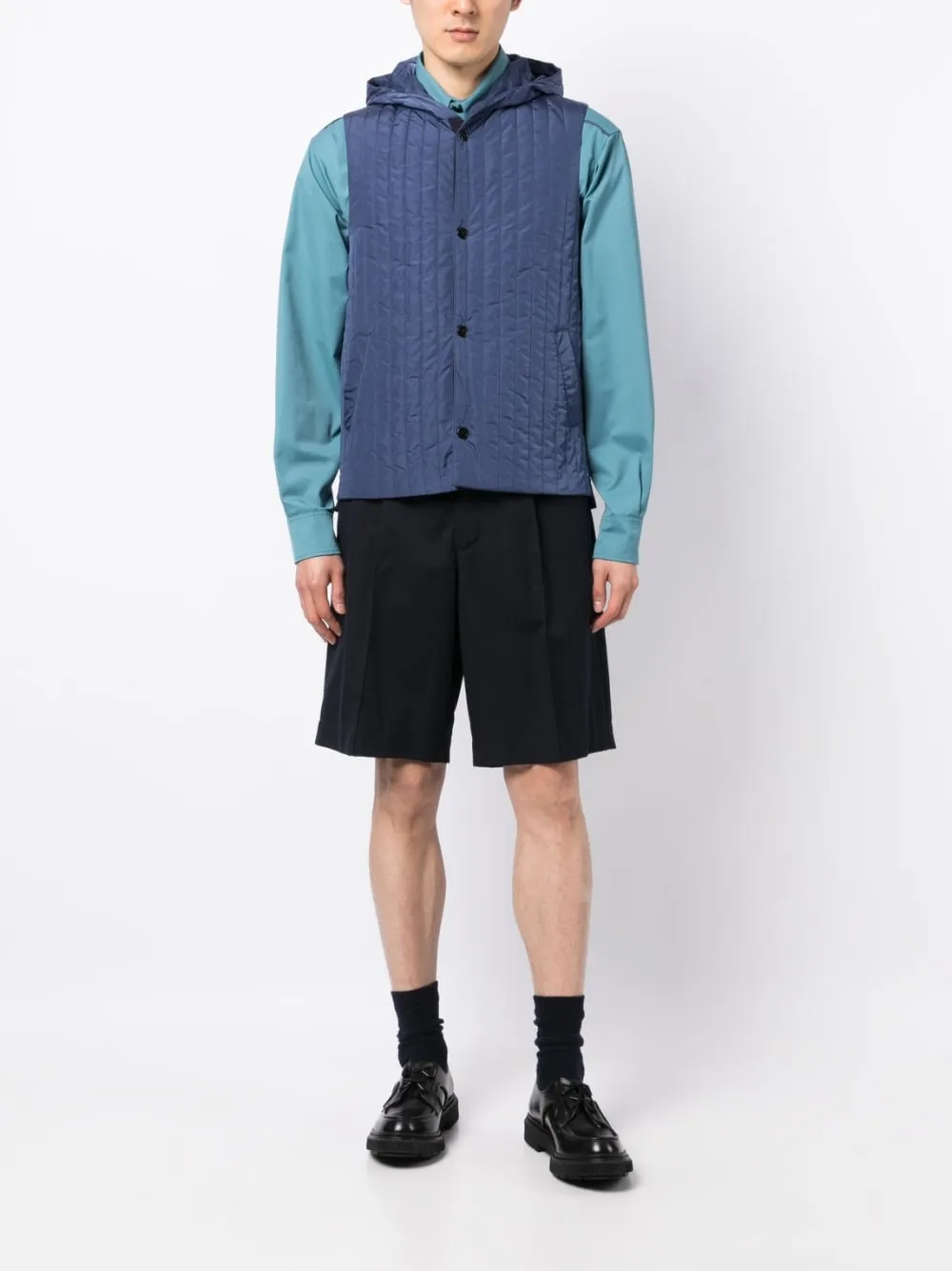 Printed Zip-Up Hooded Jacket