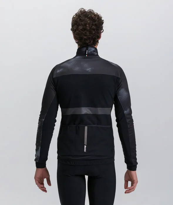 Pure Dye Thermal Wind Proof Jacket in Black by Santini