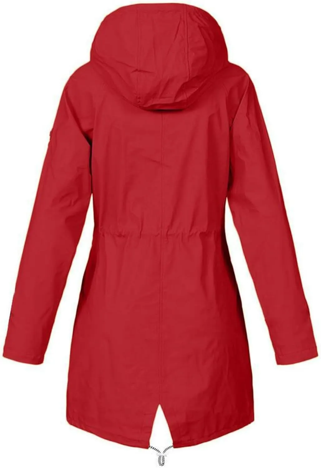 Rain Jacket Womens Waterproof with Hood Long Lightweight Windbreaker for Hiking Travel Outdoor