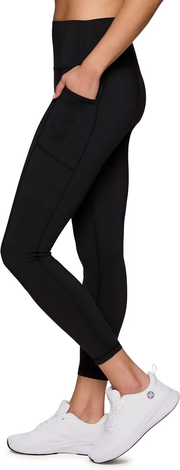 RBX Active High Waisted Squat Proof Ankle Length Leggings for Women, 7/8 Yoga Leggings with Pockets