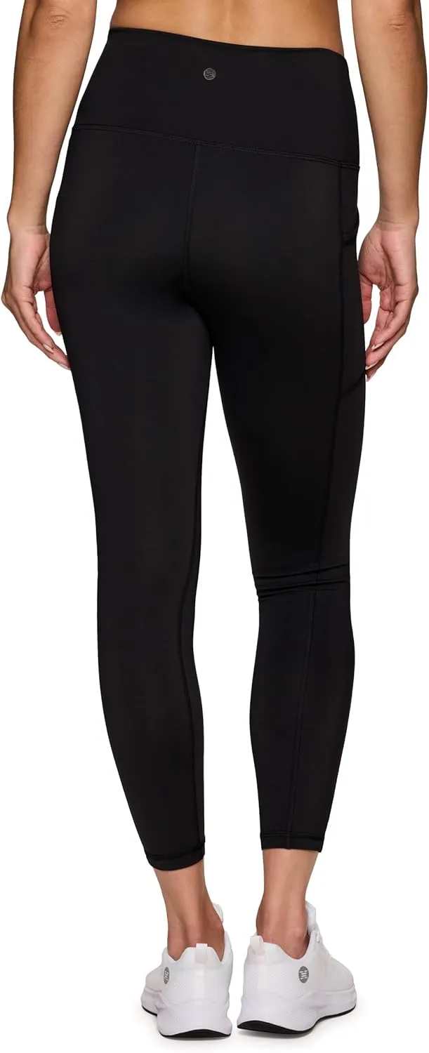 RBX Active High Waisted Squat Proof Ankle Length Leggings for Women, 7/8 Yoga Leggings with Pockets