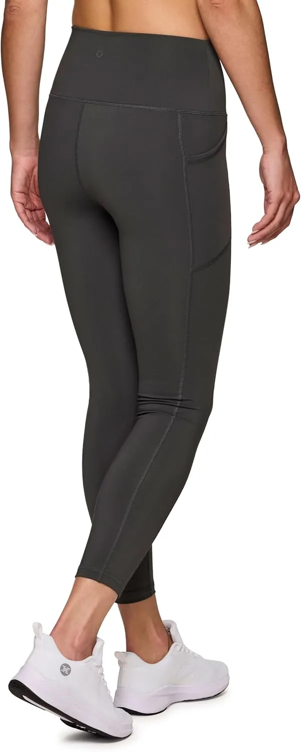 RBX Active High Waisted Squat Proof Ankle Length Leggings for Women, 7/8 Yoga Leggings with Pockets