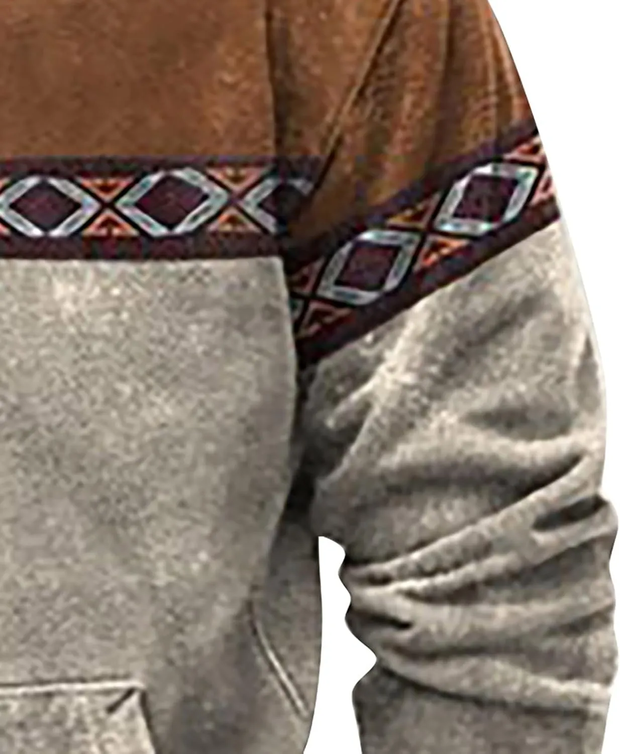 Red Hoodie And Winter Vintage Long Sleeve Hoodie Half Zipper Hooded Sweatshirt Top Workwear Multi Pocket Men'S Mens