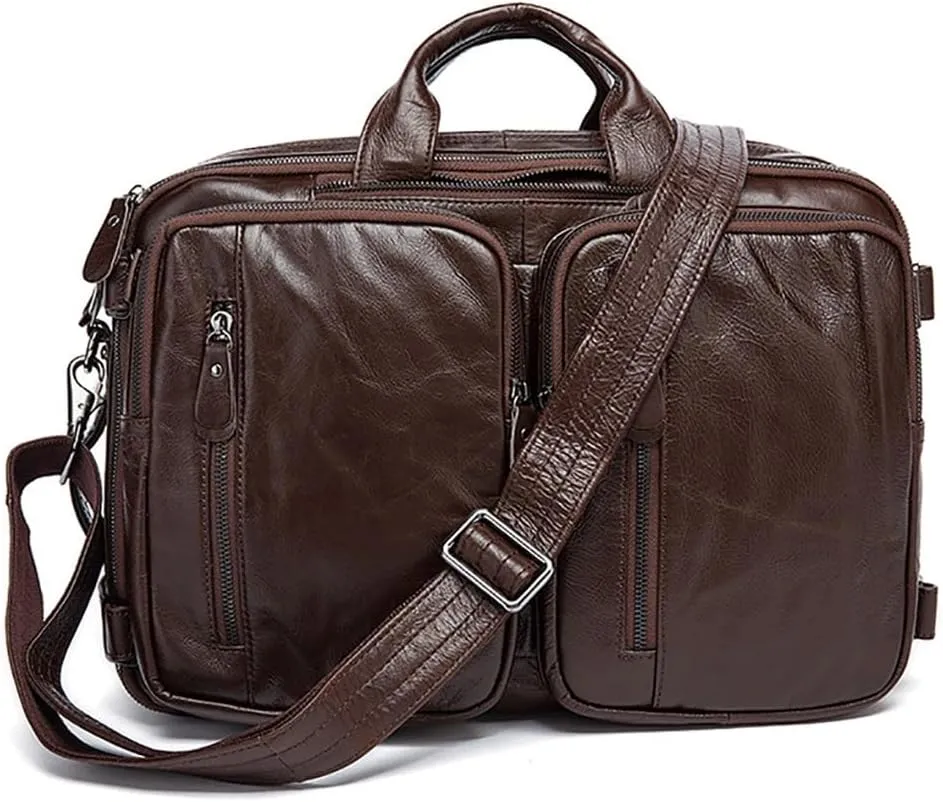 Retro Multi-functional Men's Shoulder Bag Document Bag Crossbody Bag