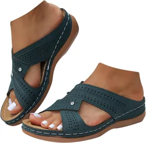 Sandalias para Mujer Elegantes, Flip Flops for Women Summer Beach Casual Sandals Comfortable Comfy Flip Flops