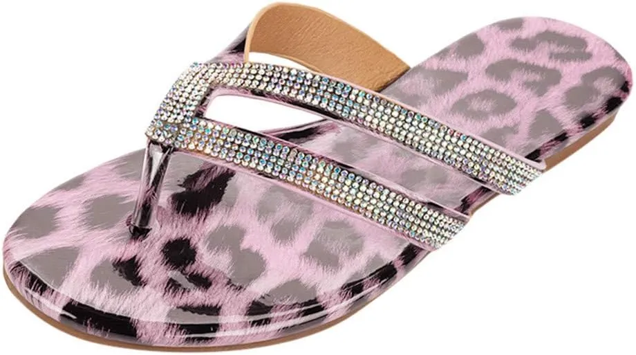 Sandals for Women Flat,Women's 2020 T-Strap Comfy Platform Sandal Shoes Summer Beach Travel Fashion Slipper Flip Flops