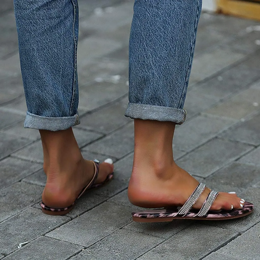 Sandals for Women Flat,Women's 2020 T-Strap Comfy Platform Sandal Shoes Summer Beach Travel Fashion Slipper Flip Flops
