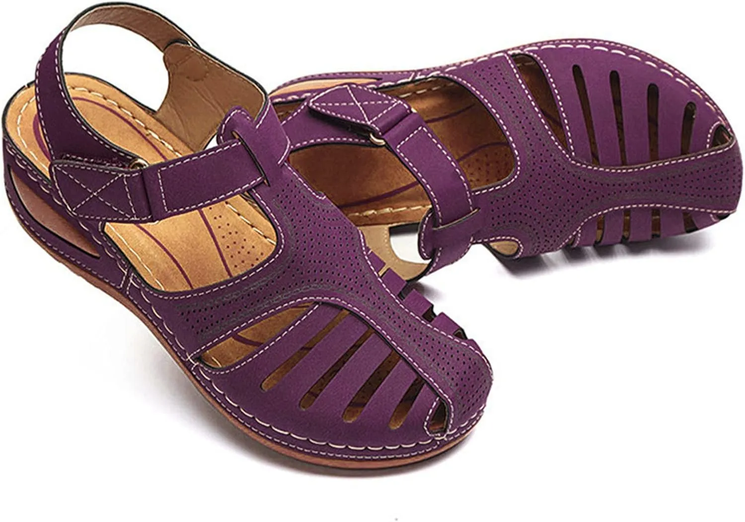 SBGMoSJ Orthopedic Flats for Women Dressy Orthopedic Shoes for Women Wide Feet Sandals for Women Outdoor Women's Athletic Outdoor Sandals Slides Black Chunky Heels for Women Red Block Heels