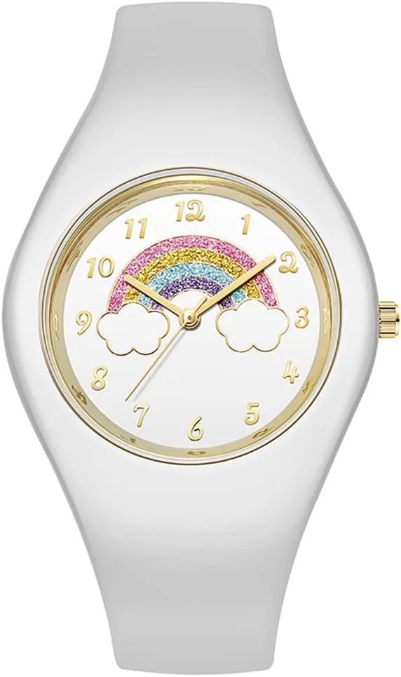 Simple Women Watches Minimalist Comfortable Silicone Strap 30M Waterproof Sport Watches Gifts for Women Girls