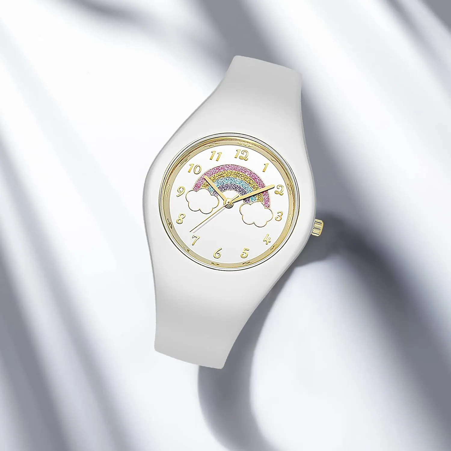 Simple Women Watches Minimalist Comfortable Silicone Strap 30M Waterproof Sport Watches Gifts for Women Girls