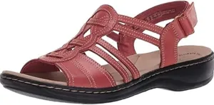 Smoneyful Womens Faux Leather Comfort Flats Sandals for Summer Arch Supported Walking Orthopedic Design for Dressy, Beach, Hiking