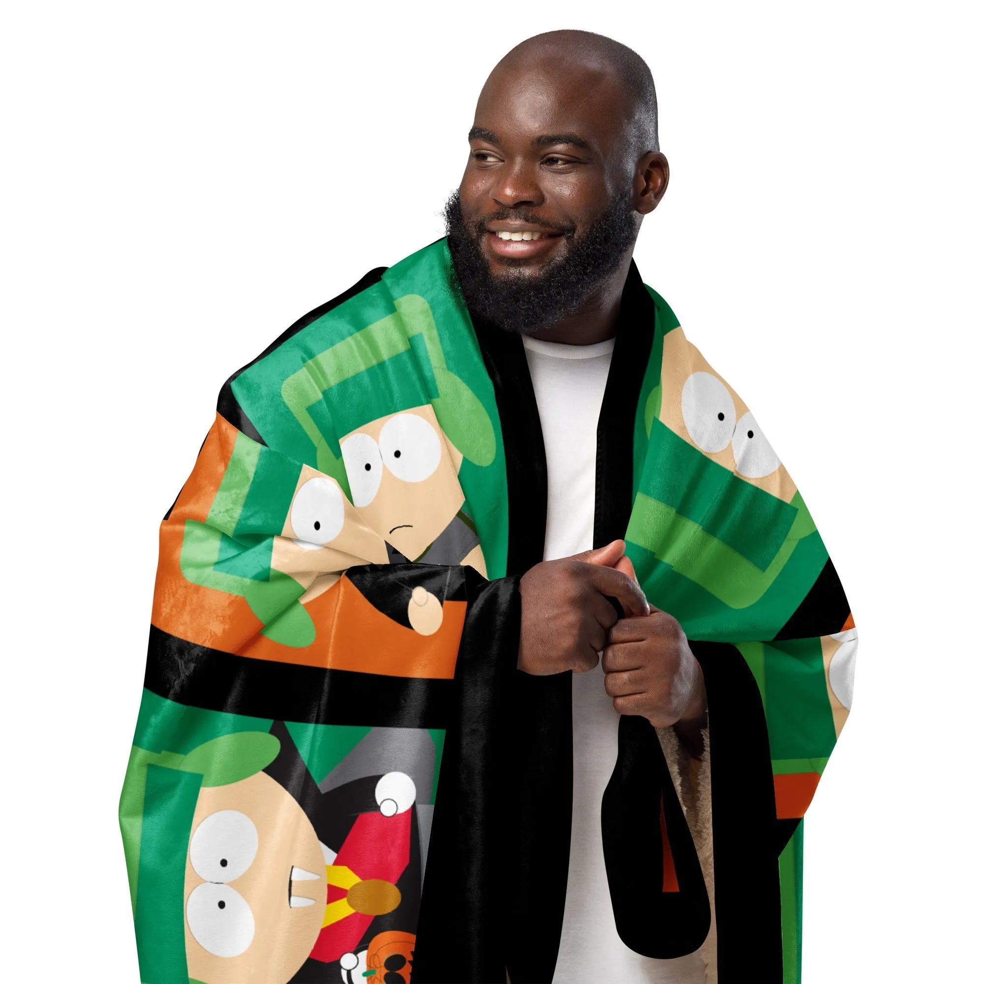 South Park Faces of Kyle Sherpa Blanket