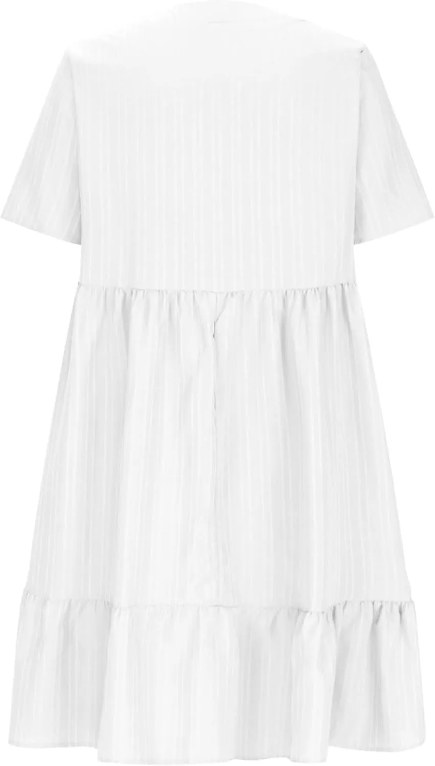 Summer Dresses for Women 2025 Plus Size Short Sleeve V Neck Mini Dress Casual Flowy Swing Boho Beach Vacation Dress