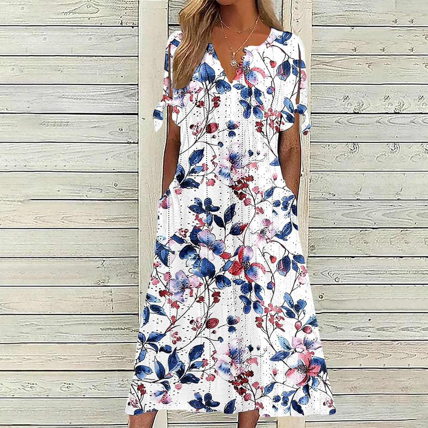 Summer Dresses for Women 2025 Plus Size Wedding Guest Maxi Dress Beach Vacation Sundress Short Sleeve Eyelet Dresses