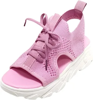 Summer New Thick Sole Mesh Sandals Fashion Casual Women Shoes Flat Bottom Hollow Out High Heeled Sandals