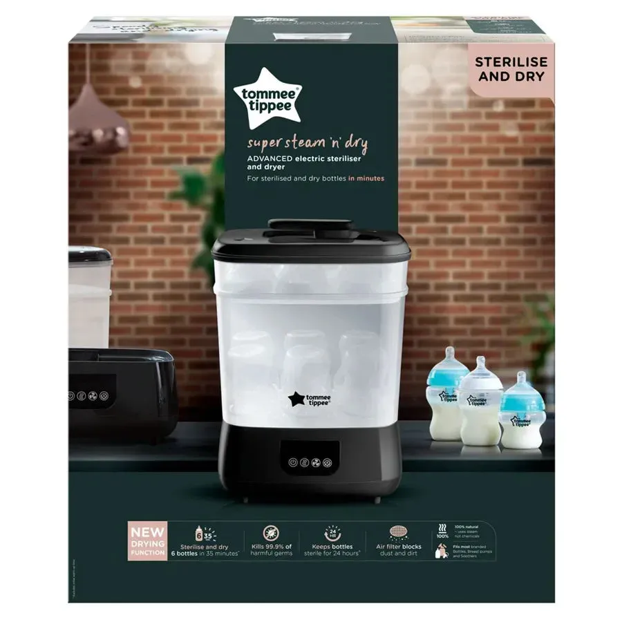 Tommee Tippee Advanced Electric Steam Steriliser Dryer Black