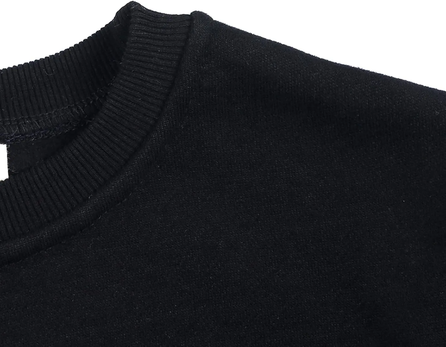 Unisex Kids Solid Fleece Tops Cotton Pullover Sweatshirt T-Shirt Toddler Crewneck Long Sleeve Sweater Blouse