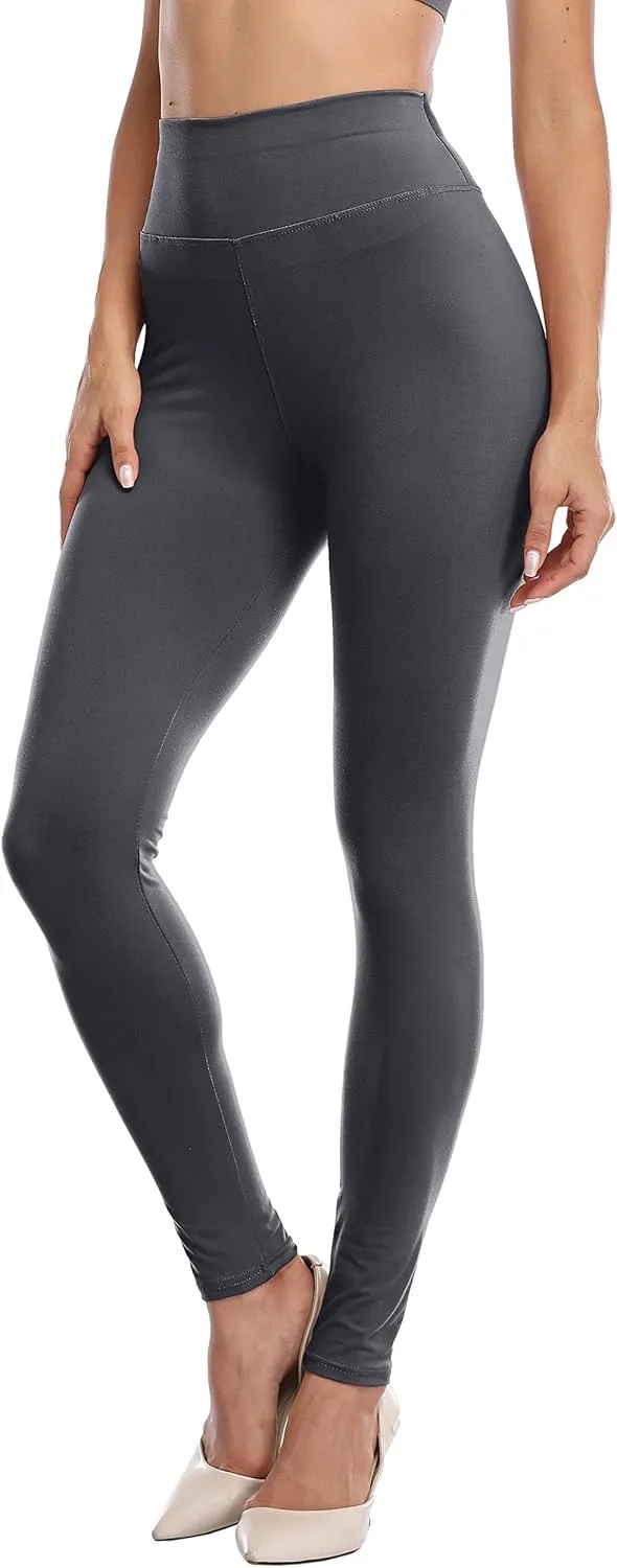 VESHINE Womens High Waisted Leggings Waist Control Yoga Pants Workout Tights Super Soft Trousers