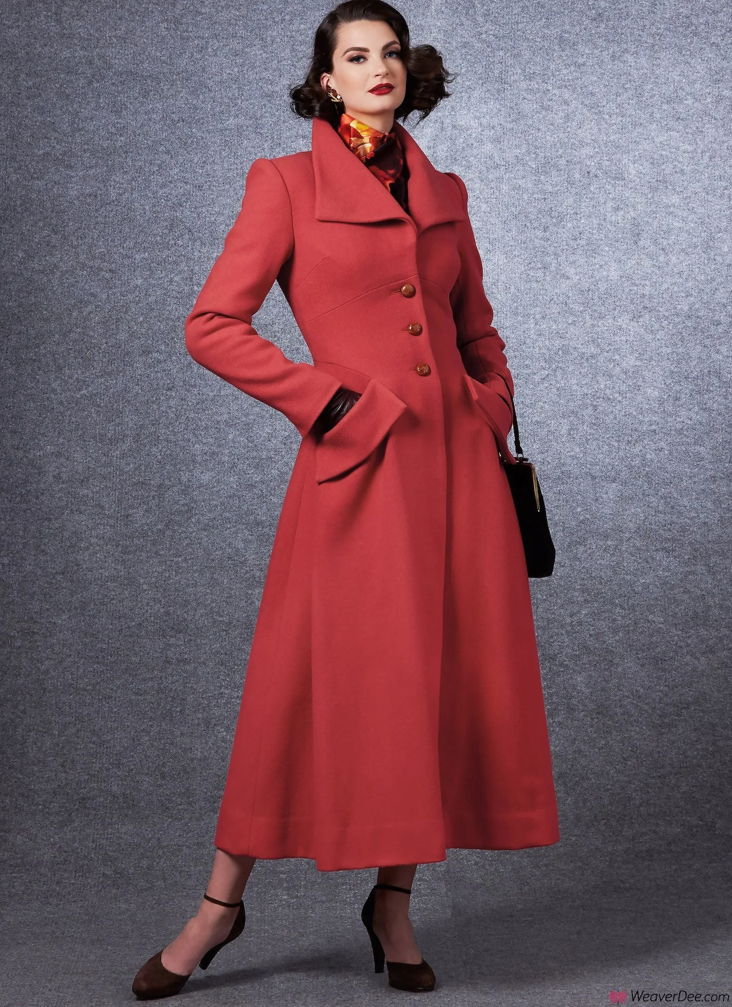 Vogue Pattern V1669 Misses' Vintage 1940s Coat
