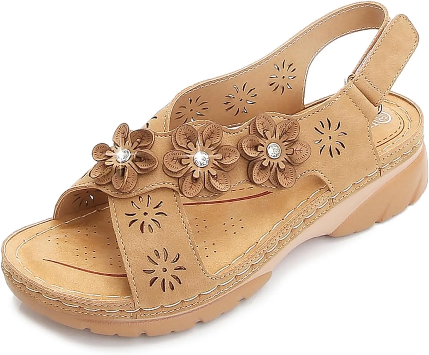 Wedge Sandals for Women Dressy Comfortable Summer Platform Casual Dress Orthopedic Shoes Dressy Walking Wedges Sandal Adjustable Quarter Strap Comfort Memory Foam Fashion Flat Arch Support