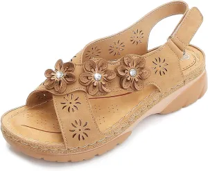 Wedge Sandals for Women Dressy Comfortable Summer Platform Casual Dress Orthopedic Shoes Dressy Walking Wedges Sandal Adjustable Quarter Strap Comfort Memory Foam Fashion Flat Arch Support