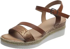 Wedge Sandals For Women Dressy Summer Orthopedic Slip On Platform Wedge Sandals Open Toe Ankle Strap Metal Buckle Sandal Casual & Dressy Summer Shoes