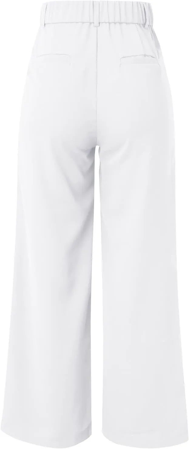 Wide Leg Pants for Women Effortless Tailored Wide Leg Pants Summer High Waist Casual Long Palazzo Pants with Pockets
