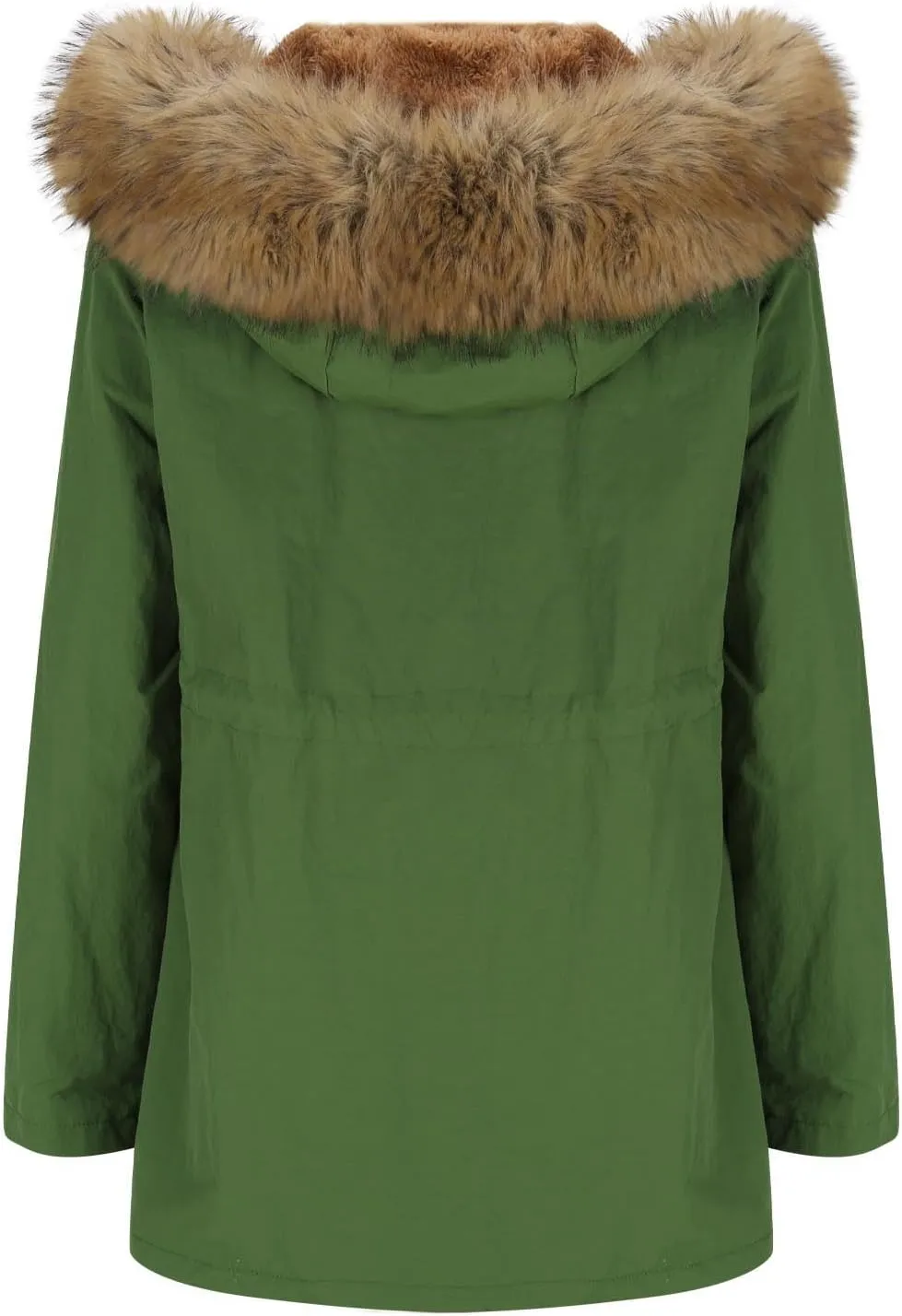 Winter Coats for Women Water Resistant Jacket Windproof Warm Parkas Thicken Fleece Lined Outwear with Fur Hood