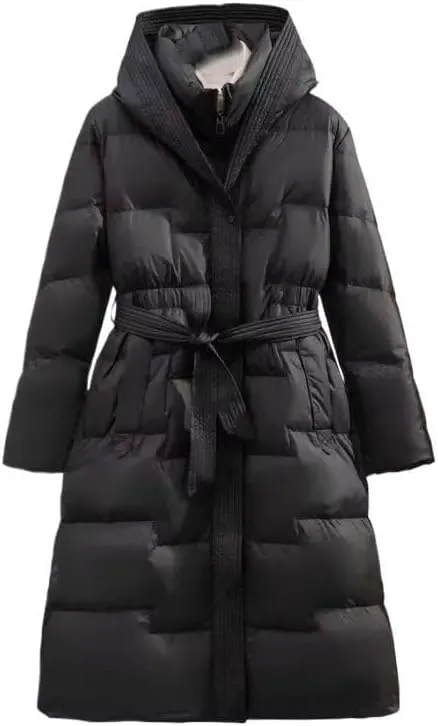 Winter Long Coat Women's Thicken Cotton padded Warm Snow Outerwear Loose Female Windproof Hooded Jacket Parkas