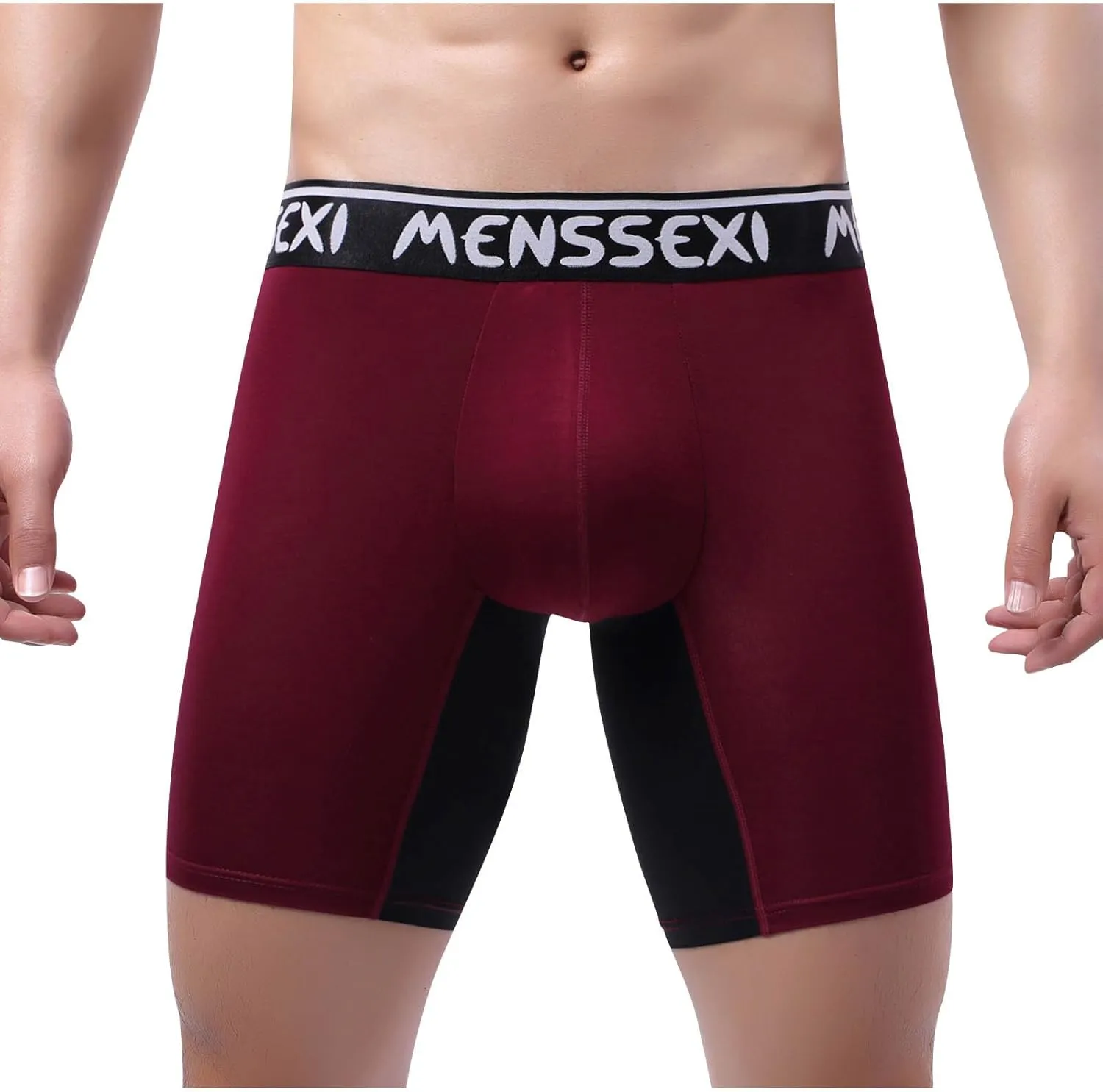wodceeke Men's Boxer Briefs Underwear Soft Comfortable Compression Shorts Sports Boxers Gifts for Boyfriend Husband Him