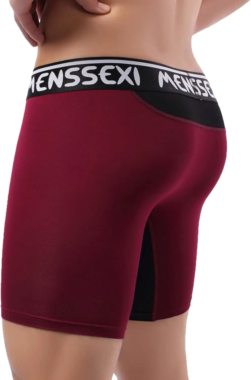 wodceeke Men's Boxer Briefs Underwear Soft Comfortable Compression Shorts Sports Boxers Gifts for Boyfriend Husband Him