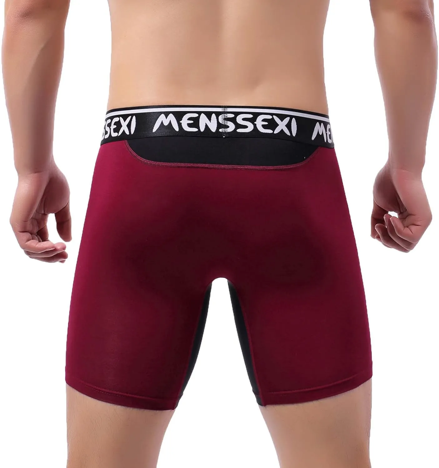 wodceeke Men's Boxer Briefs Underwear Soft Comfortable Compression Shorts Sports Boxers Gifts for Boyfriend Husband Him